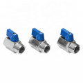 304/316 stainless steel External thread connection sanwa angles mini ball valve SS